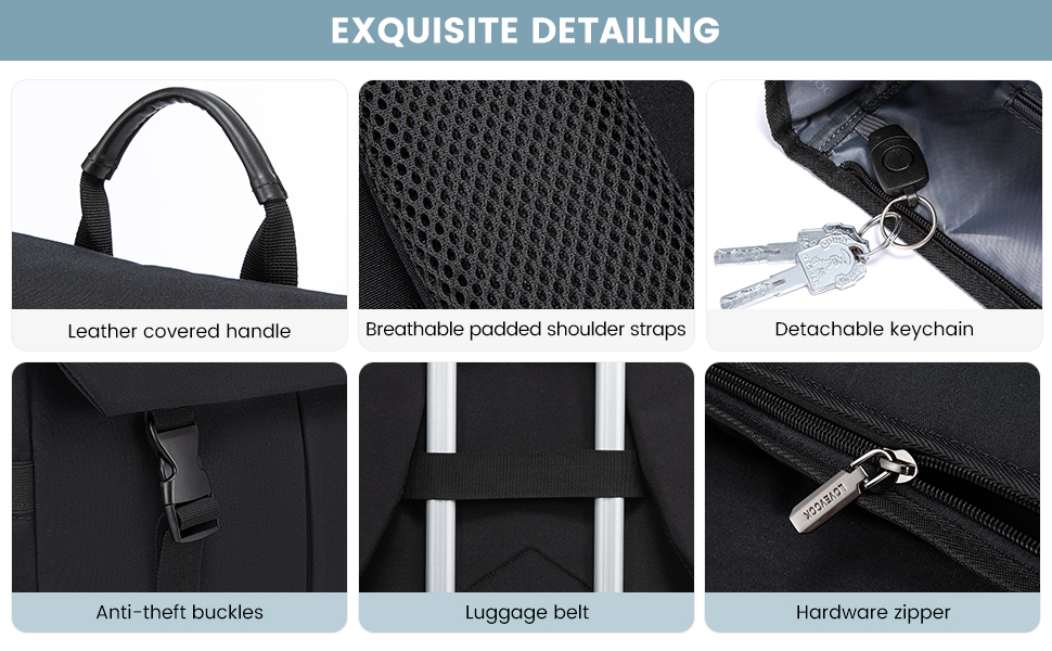 LOVEVOOK Рюкзак для жінок Елегантний 15.6 дюймів для ноутбука Водостійкий Шкільний рюкзак для дівчаток, підліток, жінок, для навчання, роботи, подорожей, бізнесу. Кольори: сірий, білий, рожевий, чорний (17.3 дюймів)