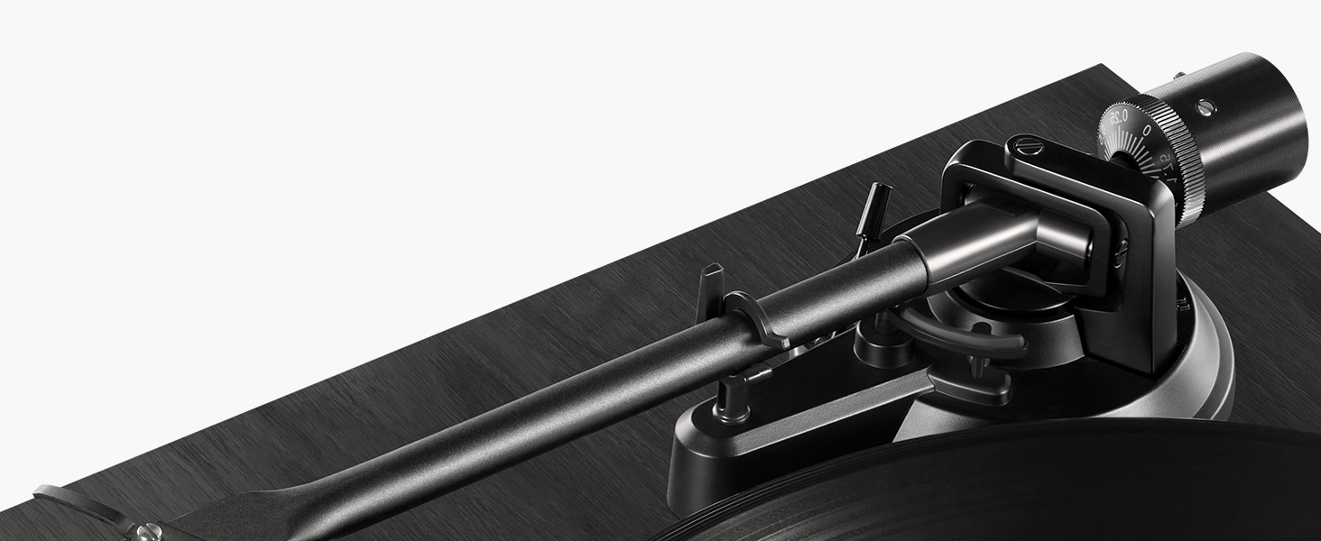 Вініловий програвач Angels Horn з Bluetooth, передпідсилювачем, ремінним приводом та голкою AT-3600L, дерев'яний (чорний)