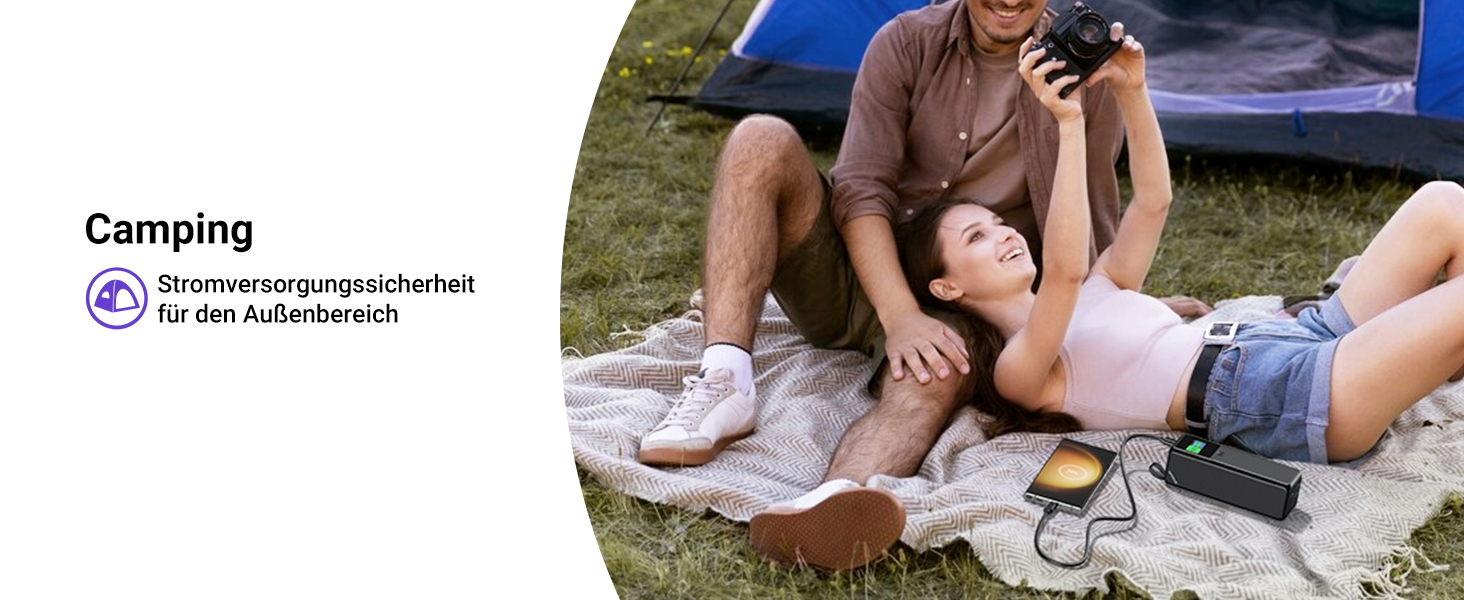 Power Bank VAFOTON 27000mAh 140W з 3 портами, цифровим дисплеєм та USB-C кабелем (Чорний)