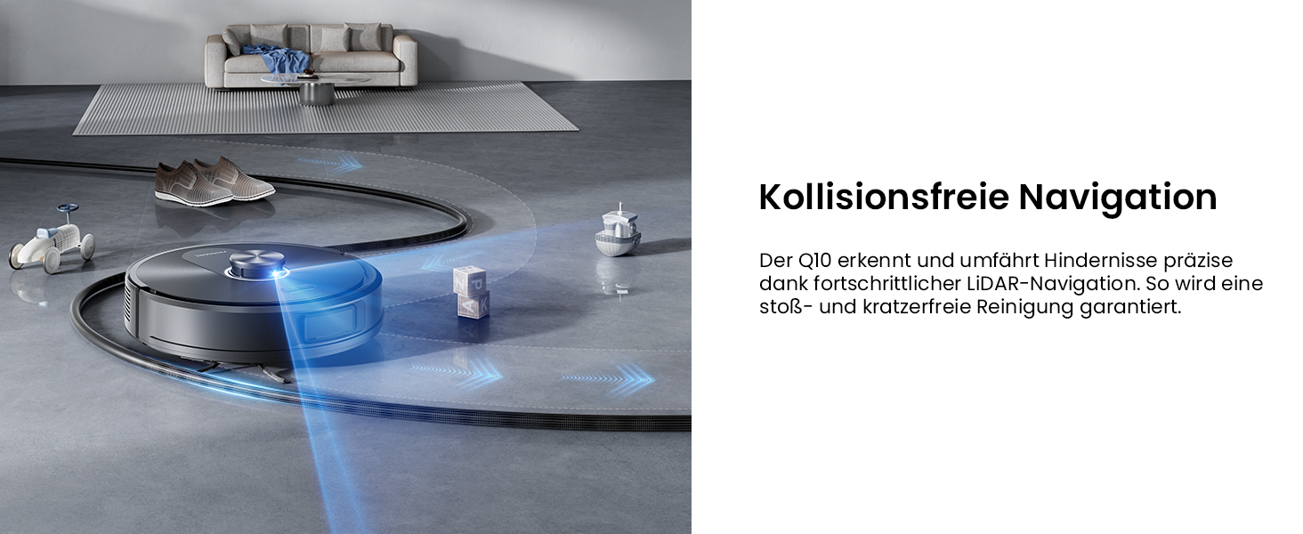 Робот-пилосос Proscenic Q10 з функцією миття, 8000Pa, 200 хвилин роботи, лазерна навігація, керування через додаток, Alexa, Siri, Apple Watch, пульт дистанційного керування для підлоги та килимів