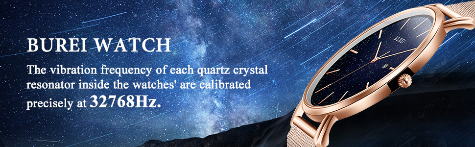 Годинник чоловічий BUREI Ultra Slim з датою, аналоговий, кварцовий механізм (сталь, золото)