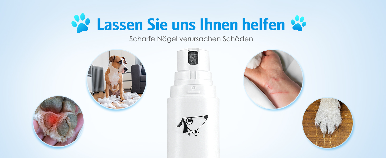 Електричний точило для собачих кігтів Brifit - тихий, для собак будь-яких порід