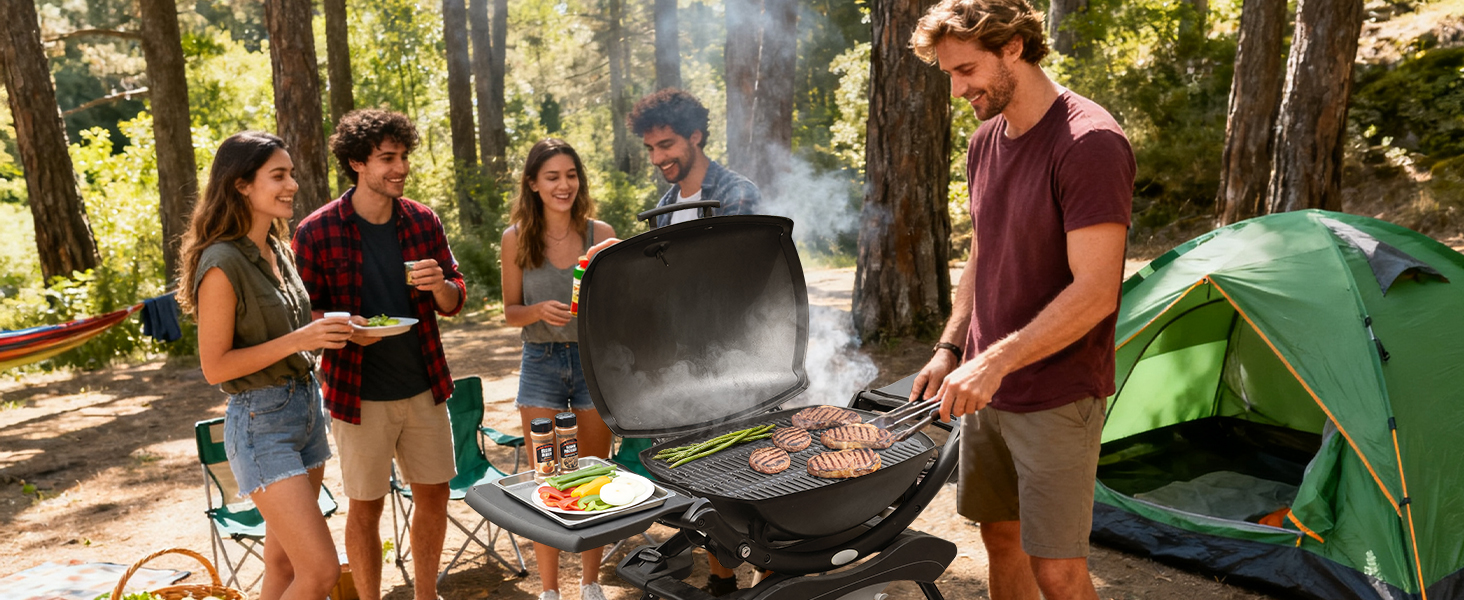 Решітка для гриля Onlyfire з чавуну, сумісна з Weber Q200, Q220, Q240, Q2000, Q2200, Q2400 (замінник Weber 7645, 2 шт.)