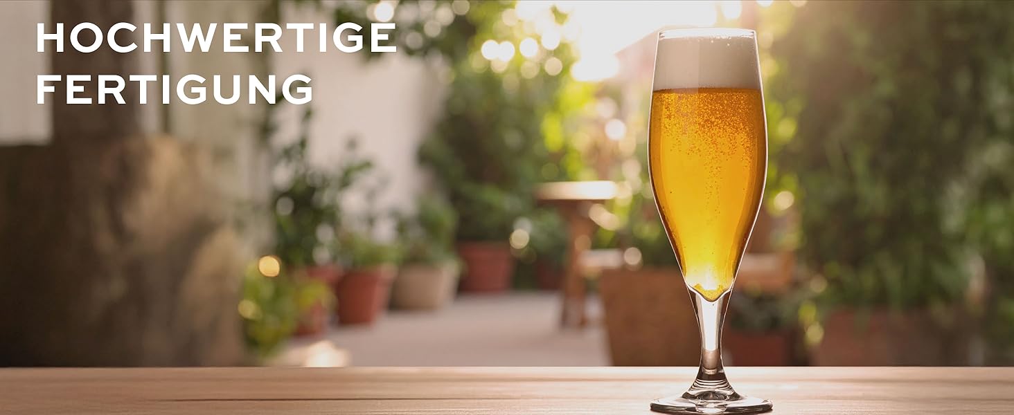 Набір пивних келихів Stölzle Lausitz Iserlohn 6 шт, 400 мл – для Pilsner та іншого пива – Кришталеві келихи, виготовлені в Німеччині