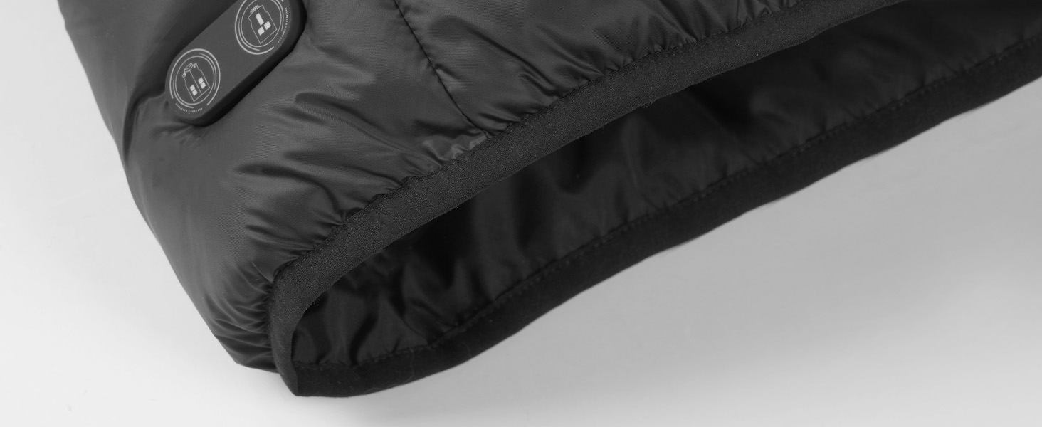 Обогрівальна жилетка Dr.Prepare для чоловіків та жінок з Powerbank 16000mAh, 3 режими нагріву, 10 зон нагріву, для активного відпочинку, подорожей, спорту, чорна