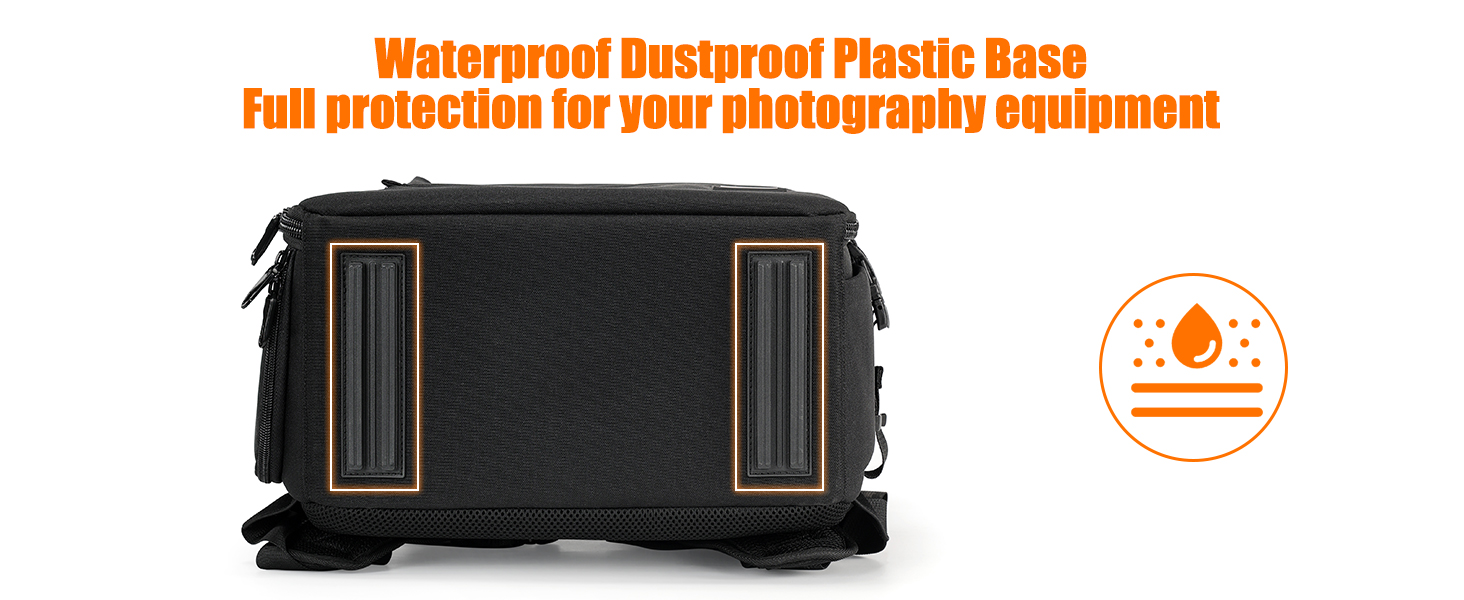 CADeN Professional Trolley Large Camera Backpack Bag для DSLR/SLR/Mirrorless камер. Водонепроникний рюкзак-тележка для фотообладнання Sony, Canon, Nikon з аксесуарами, 2.0 XL, Чорний