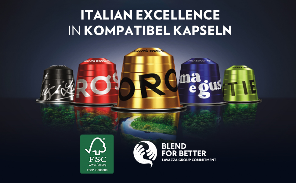 Кава Lavazza Espresso Qualità Rossa в алумінієвих капсулах, сумісні з Nespresso, 10 шт по 10 г