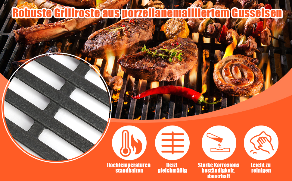 Решітка для гриля Weber Spirit ⅠⅡ 200 серія, Spirit E210/220 S210/220, Jamie Oliver HOME 2 (44,5x30 см)