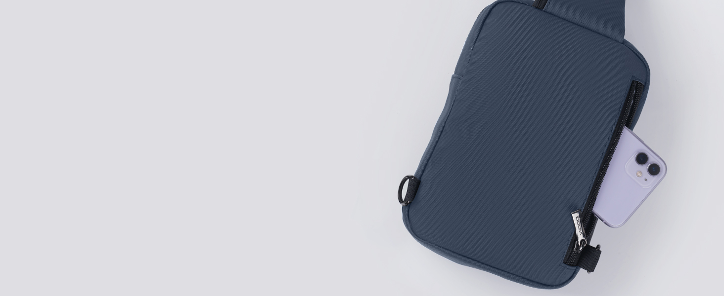 Сумка на груди Broadream, водонепроникна, для чоловіків та жінок, RFID-захист, для активного відпочинку та туризму (B-блакитний)