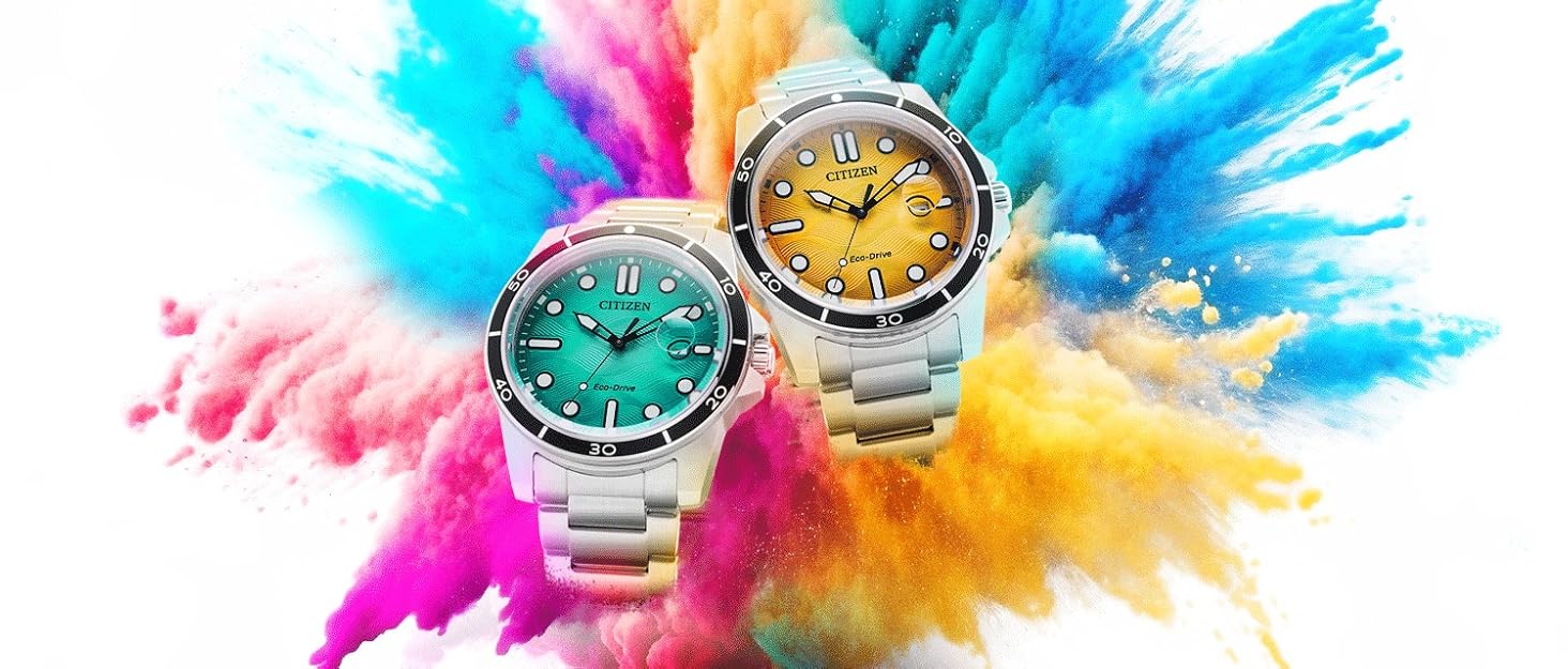 Чоловічий годинник Citizen з кварцовим механізмом на золотому ремінці