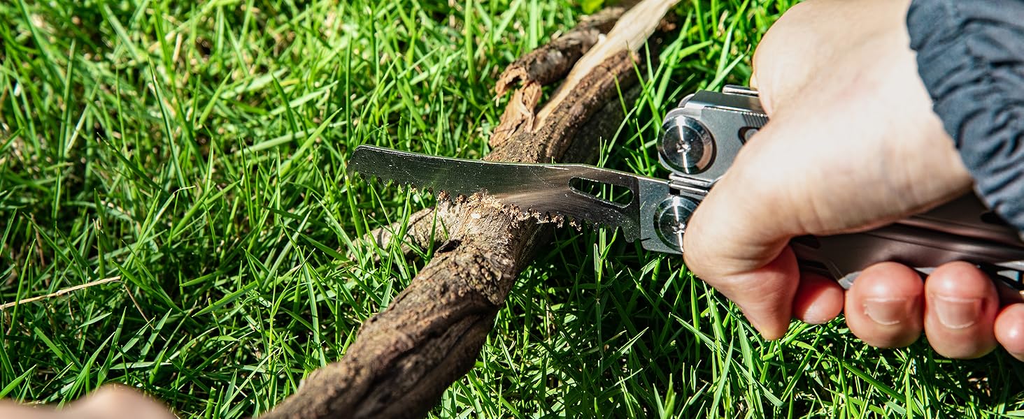 Мультитул преміум-класу 27-в-1: інструмент для кемпінгу, туризму та відпочинку на природі | З набором біт та зручною сумкою