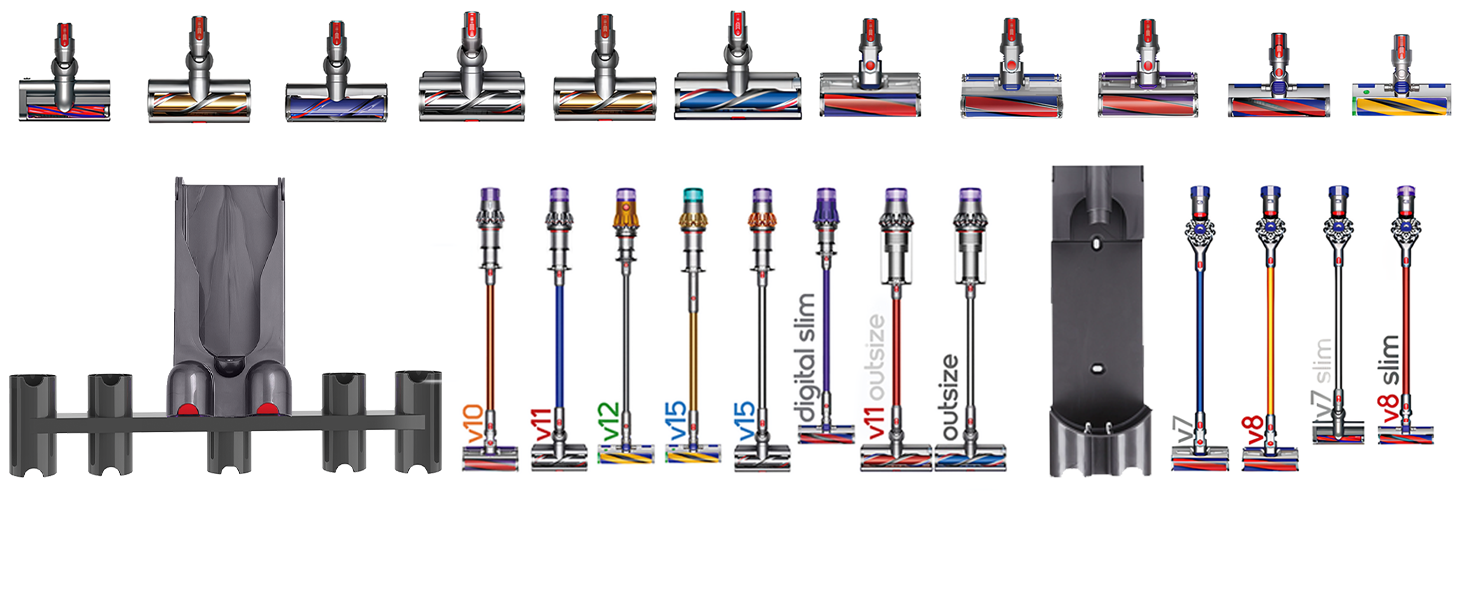 Кріплення для пилососа Dyson V7 V8 V10 V11 V12 V15 - настінна підставка, аксесуар