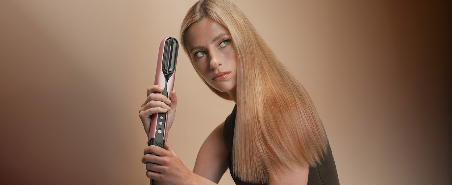 Випрямляч для волосся Cecotec AirLisse 2in1 ForceDry з феном, 1000 Вт, чорний - безсульфатний, з плазмою, 4 температури