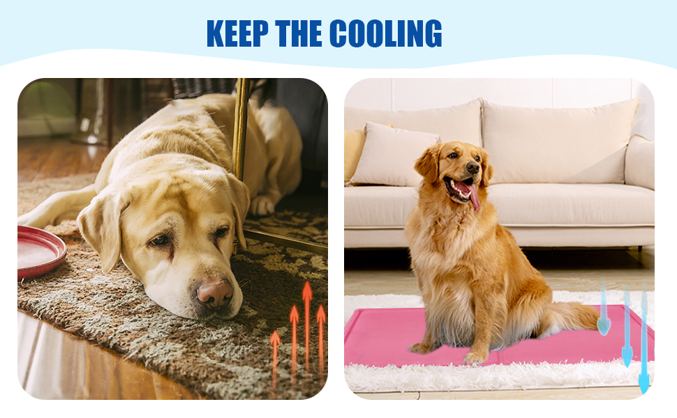 Килимок охолоджуючий для собак та котів, самоохолоджуючий, 65x50 см, чорний