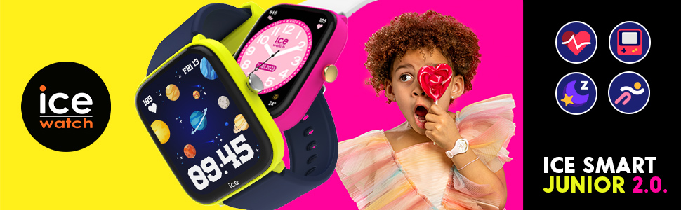 Дитячий розумний годинник Ice-Watch ICE smart junior 2.0 з силіконовим ремінцем, рожевий (1,75 дюйма)