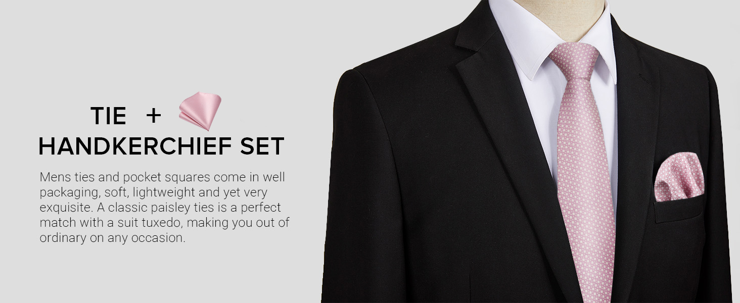 Комплект краватка, хустинка та запонки Hisdern Salbei Grün для чоловіків на весілля