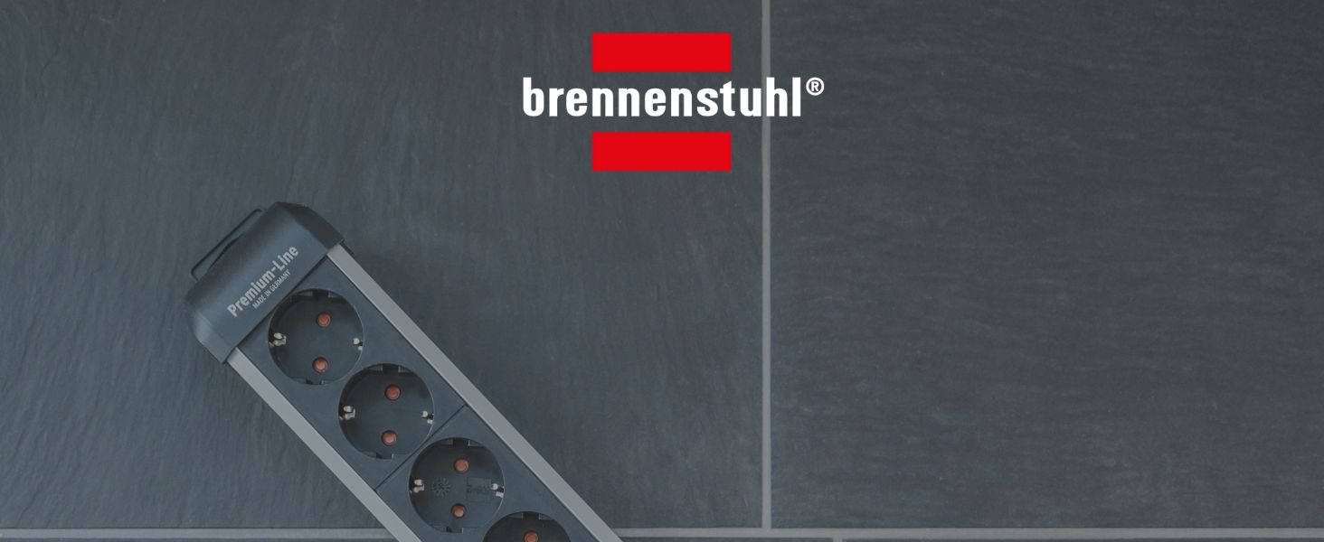 Мережевий фільтр Brennenstuhl Premium-Alu-Line на 8 розеток, 3м, алюмінієвий корпус з вимикачем, Made in Germany