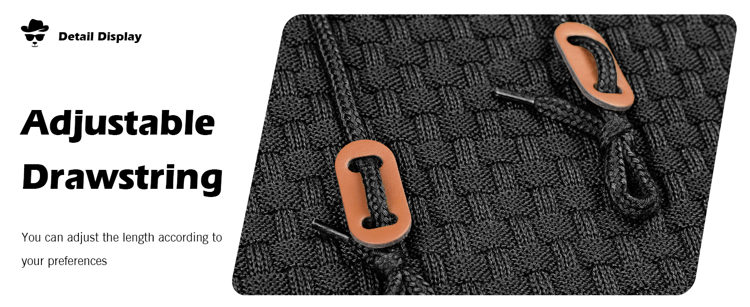 Пуловер чоловічий TARAINYA з капюшоном, теплий светр з довгим рукавом, чорний, XL