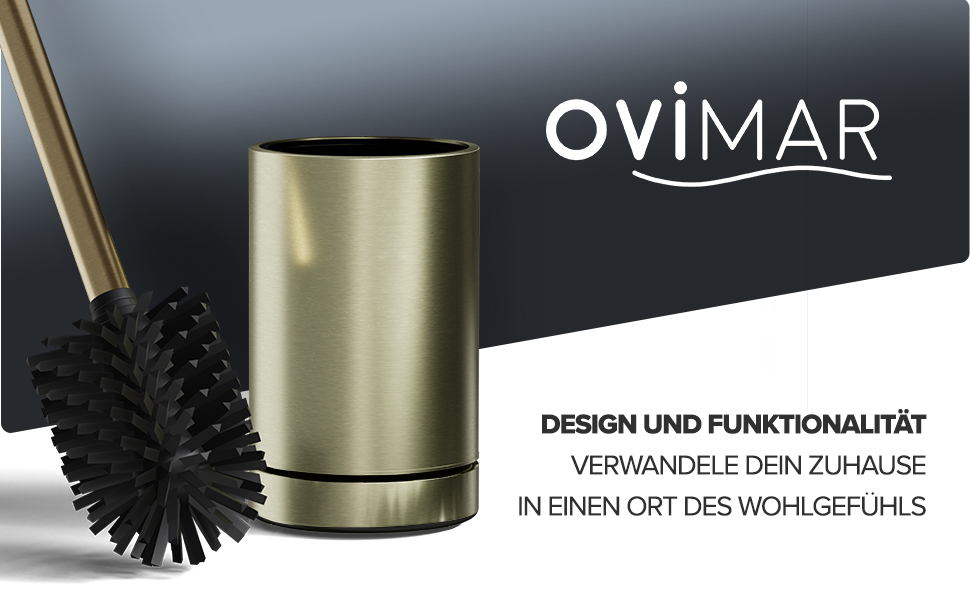 Набір для чищення унітазу з нержавіючої сталі | Силіконова щітка | З вентиляцією | Без кріплення | Замінний насадок | Знімний піддон | Унітазна щітка без монтажу (Золотий)