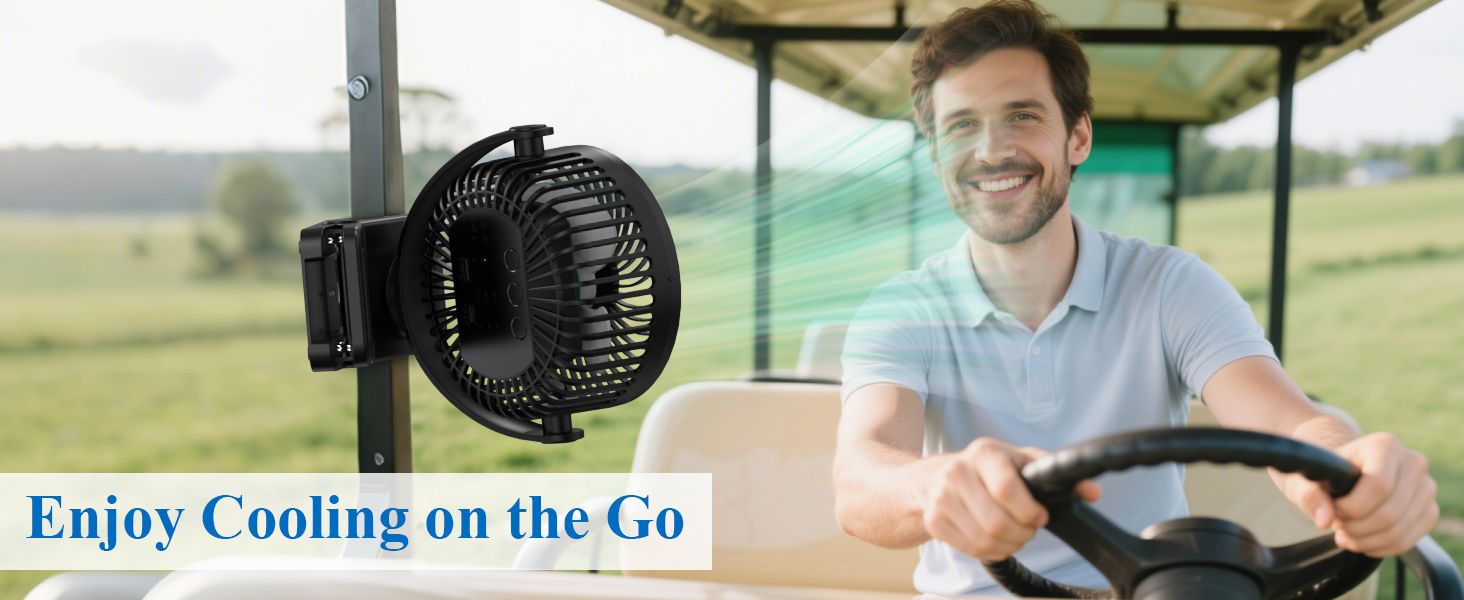 USB вентилятор настільний Minthouz тихий з акумулятором 12000mAh, портативний, з пульт, світло, таймер, 360° обертання, 3 режими, 45 годин роботи – для кемпінгу, офісу, дитячої коляски