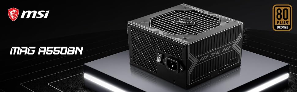 Блок живлення MSI MPG A1000G PCIE5 1000W, 80 Plus Gold, ATX 3.0, PCIe 5.0, повністю модульний