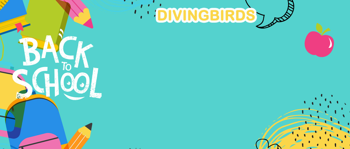 Шкільний рюкзак для дівчаток DivingBirds, 2-7 клас, 22L | Легкий дитячий рюкзак з дихаючою спинкою та м'якими лямками | З нагрудним ременем | Чорний