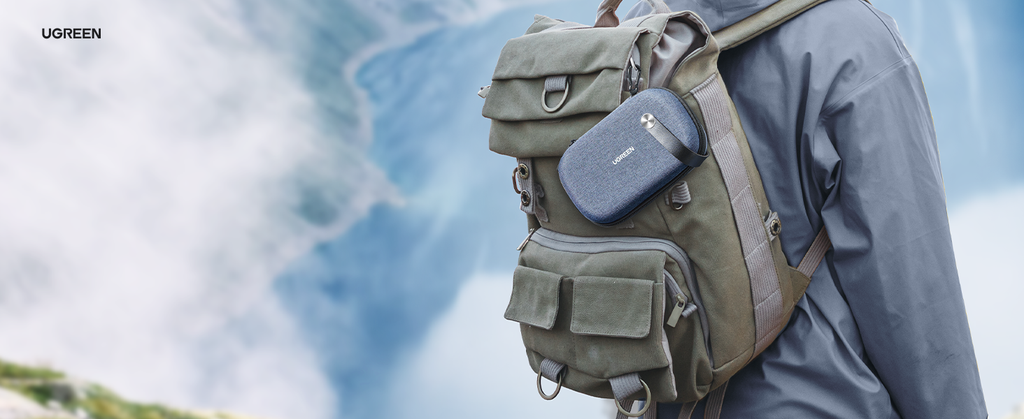 Чохол UGREEN для SSD/HDD 2.5' з органайзером для кабелів, Powerbank та USB-накопичувачів