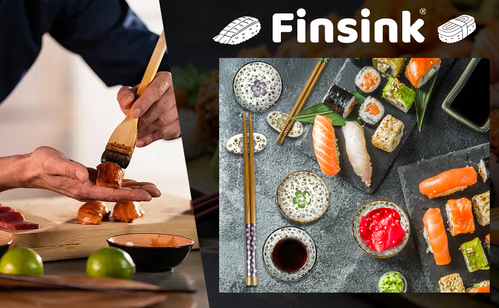 Набір посуду для суші на 4 особи, 12 шт. з кераміки, набір для подачі суші, дизайн