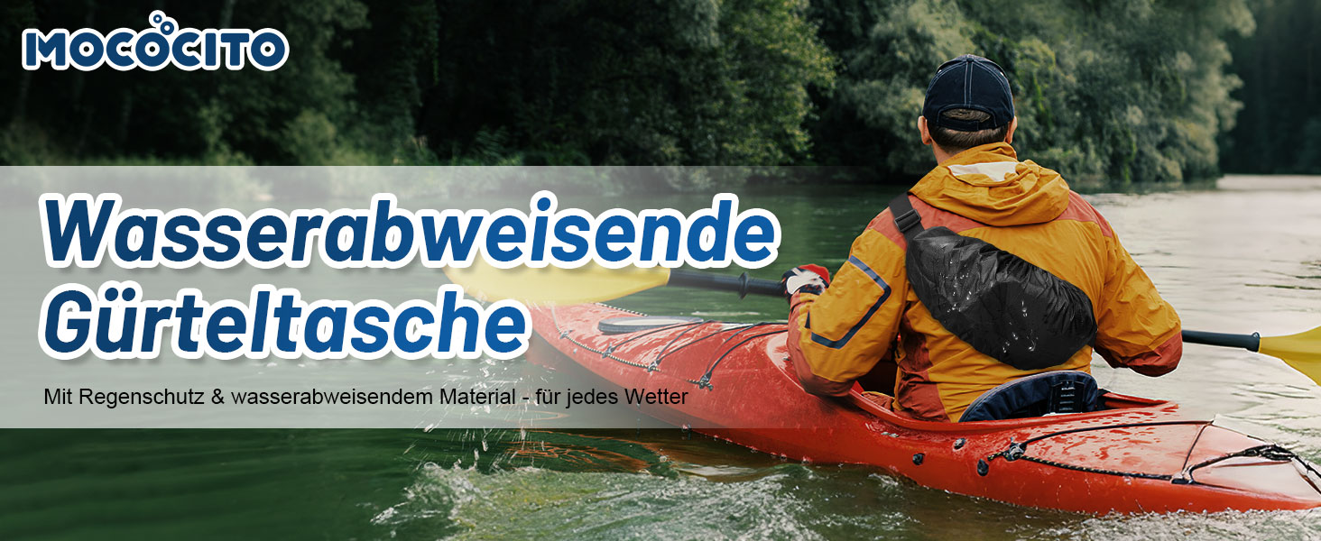 Поясна сумка для жінок та чоловіків, чорна, водонепроникна, 4L, для бігу, спорту, подорожей, активного відпочинку, фітнесу, з дощовиком