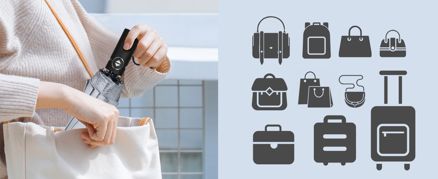 TECKNET Штормовий парасолька: великий автоматичний парасолька з 10 спицями, 104 см, стійкий до вітру, компактний, для подорожей, гольфу, чоловічий та жіночий (сріблястий&жовтий)