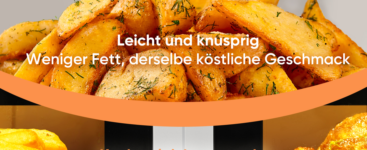 Фритюрниця без олії COSORI з 2 камерами, 8.5 л, 6-в-1, з вікном, чорно-біла