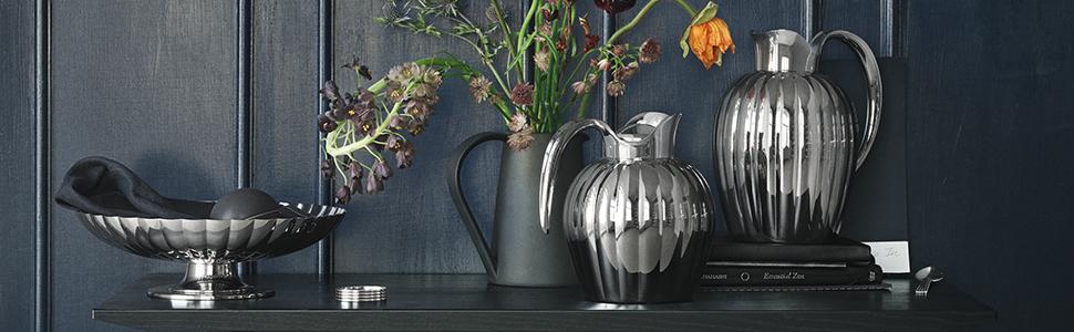 Georg Jensen Bernadotte Sugar Bowl Incl. Spoon, Stainless Steel