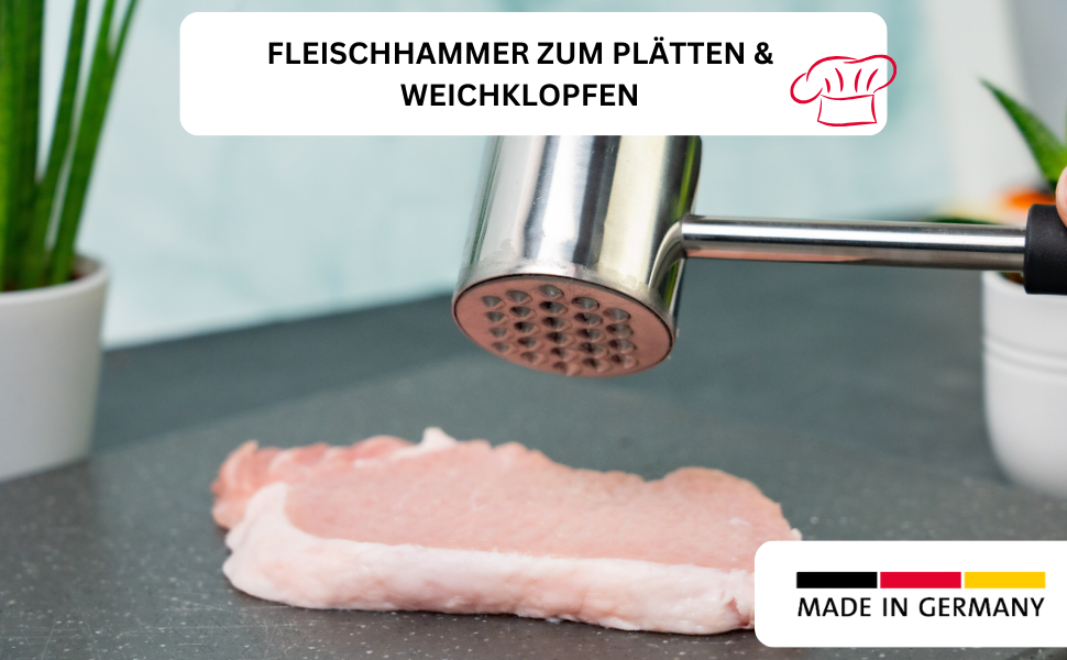 Молоток для м'яса Westmark Gallant з алюмінію з антиприлипним покриттям, сріблястий, 21.5 см