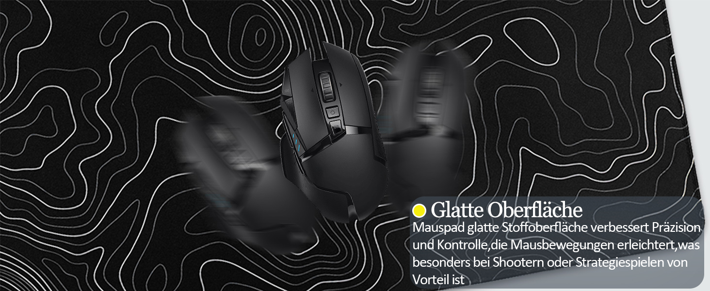 Ігровий килимок для миші Niviy Gaming Mousepad XXL 800x350мм, білий з топографічним принтом