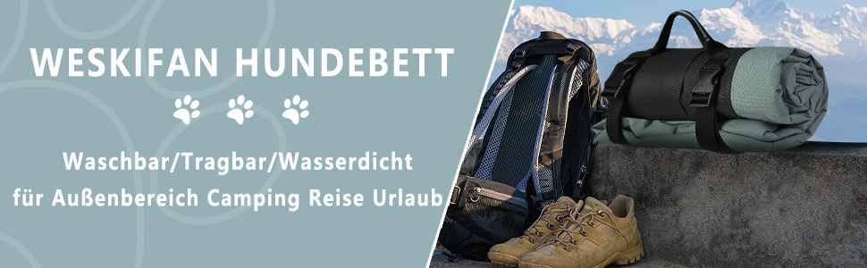 Килимок для собак та котів WESKIFAN: водонепроникний, портативний, 58 x 86 см, сірий