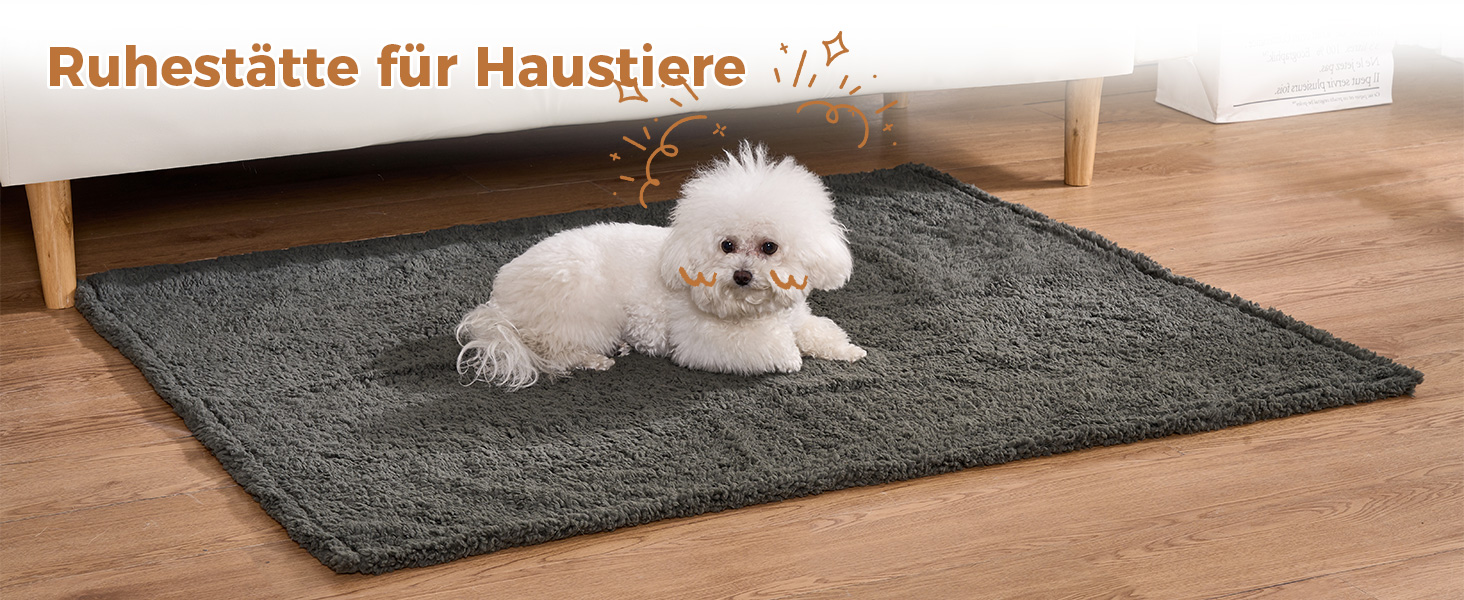 Водонепроникний коврик для собак, миючий, 120 x 100 см, двосторонній, для собак та котів середніх та великих порід, захист дивану та ліжка, м'який Sherpa Fleece та фланель, сірий L (120 x 100 см)