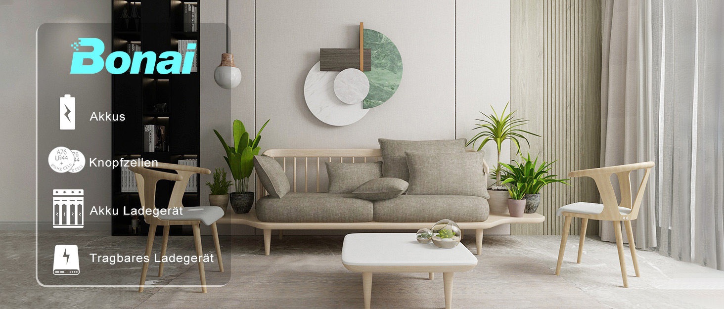 Зарядний пристрій BONAI для акумуляторів 9 слотів LCD, універсальний, інтелектуальний зарядний акумулятор з функцією розряду для AA/AAA/9V NI-MH акумуляторів