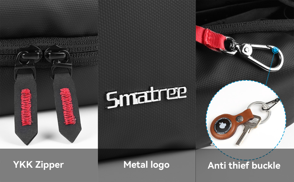 Сумка для аксесуарів Smatree: Magic Mouse, MagSafe, Pencil, Lightning, USB-адаптер (чорний) SR120B