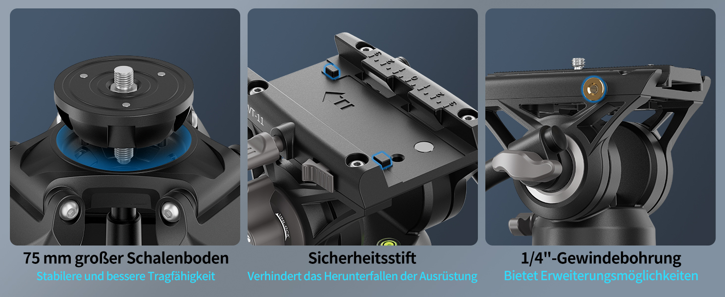 Штатив відео SIRUI AVT-11 з 360° Fluid-головкою, 180 см, для DSLR/Camcorder, алюміній, вантажопідйомність 10 кг
