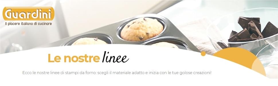 Набір форм для випічки Guardini: Springform 26 см, форма для тортів 28 см, форма для мафінів 25 см, сталь з антипригарним покриттям, бежево-шоколадного кольору