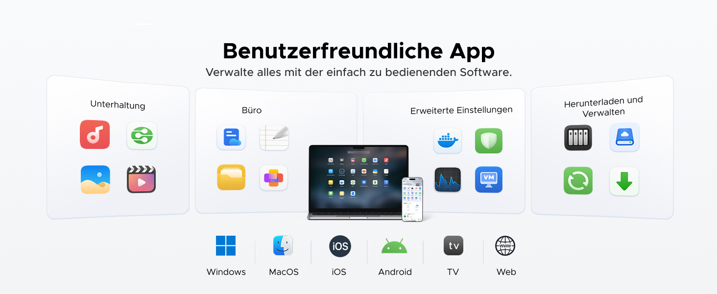 NAS UGREEN NASync DH4300 Plus: 2 відсіки, NFC, 4GB RAM, 1GbE LAN, для дому