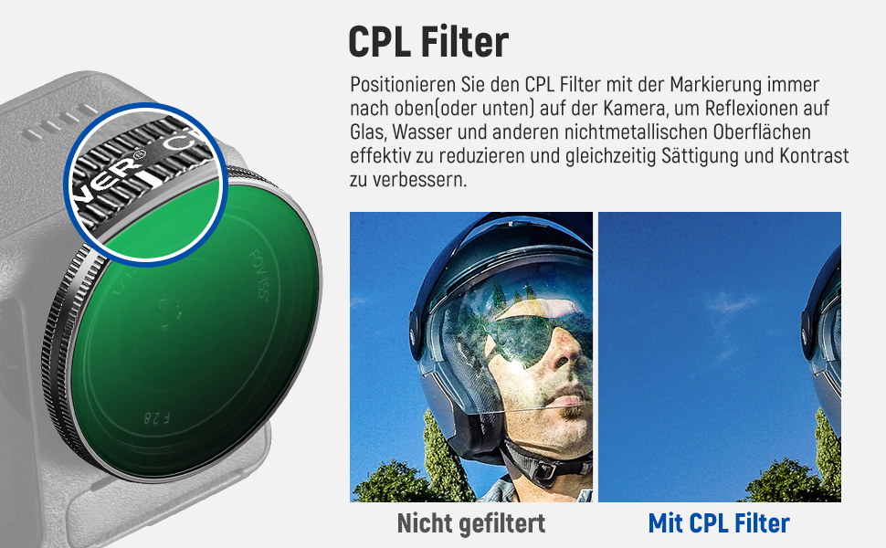 Набір фільтрів ND NEEWER для DJI Osmo Action 5 Pro/4/3 (6 шт.): ND8, ND16, ND32, ND64, ND256, CPL. Фільтри з HD оптичного скла, з мікрофіброю. Аксесуари для екшн-камери