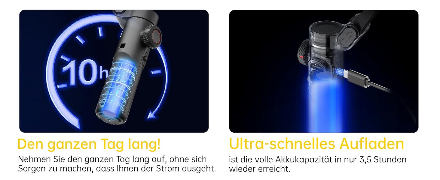 Гімбал AOCHUAN для смартфона з 3 осями стабілізації, RGB-підсвічуванням, трекінгом обличчя та регульованим кільцем фокусування. Підходить для iPhone/Android. Ідеальний для зйомки Vlog та створення контенту.