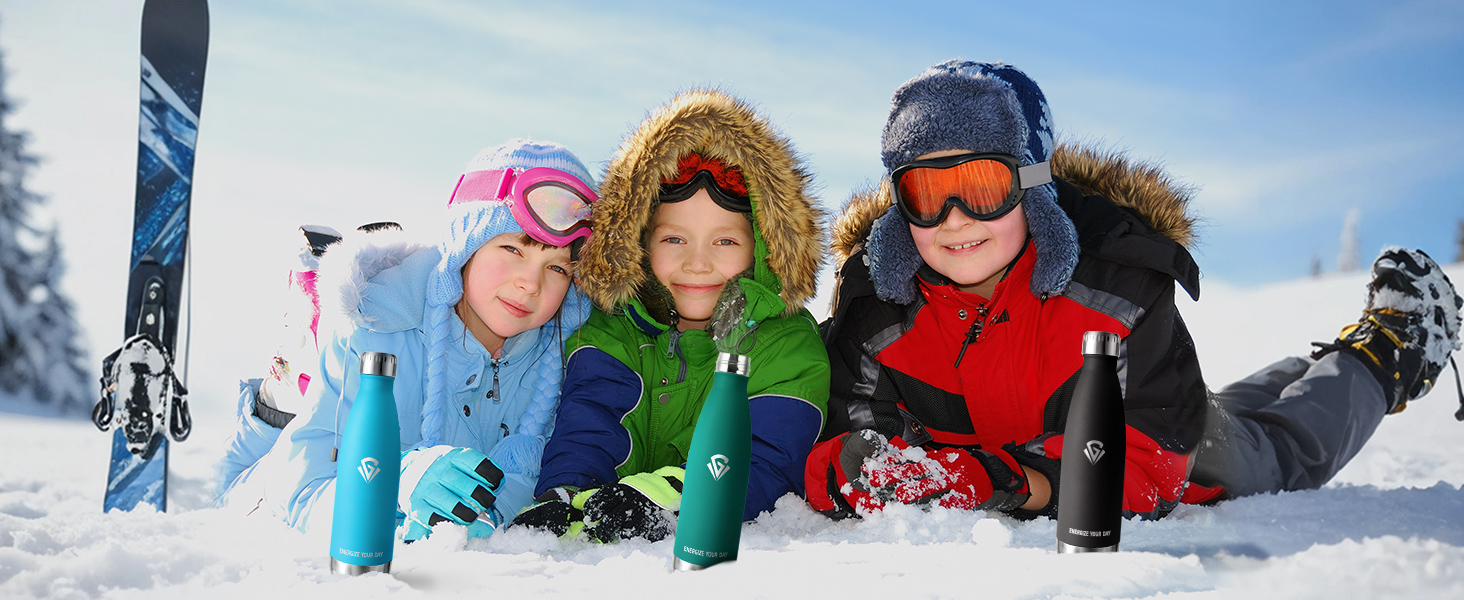 Термос-пляшка з нержавіючої сталі 1000 мл, без BPA, з подвійними стінками, для газованих напоїв, ізотермічна пляшка для кемпінгу, дітей, фітнесу, спорту, подорожей, хлопчиків та дівчаток 1000 мл