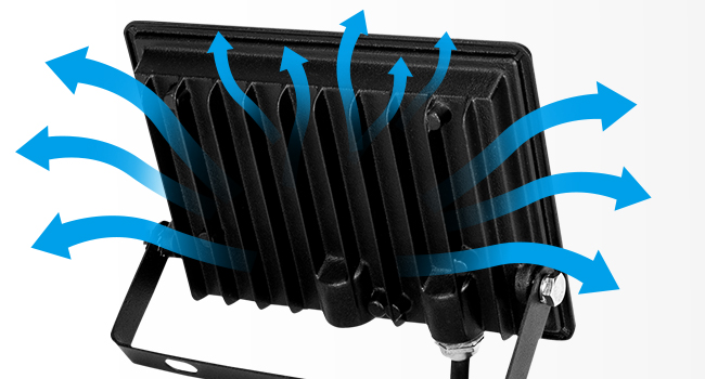Світлодіодний прожектор Aigostar 100W, холодне біле світло 6400K, 9000 лм, IP65, водонепроникний для вулиці, саду, гаража, спортмайданчика