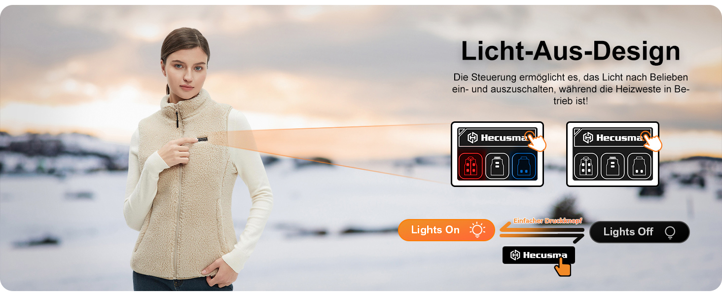 Електрична гріюча жилетка Daen з акумулятором 16000mAh, Sherpa, флісова жилетка для активного відпочинку та катання на лижах (XS, Хакі)