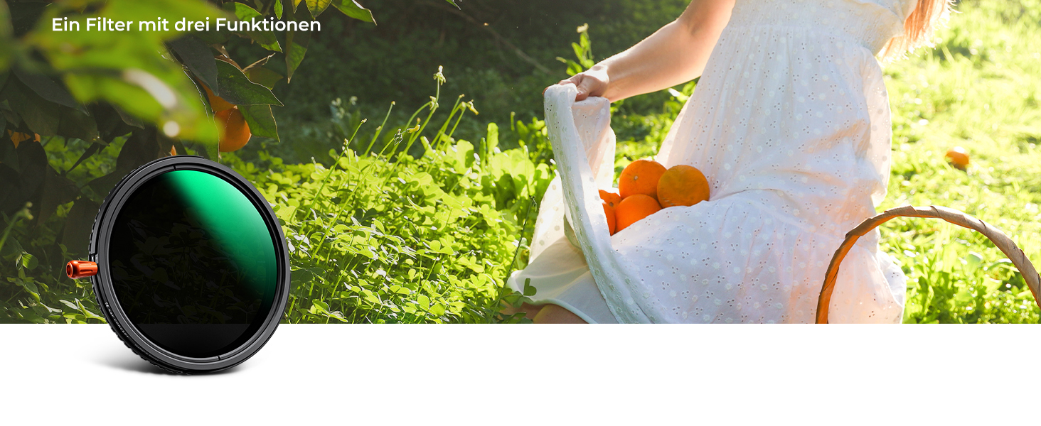 Фільтр K&F Concept 77mm 3-в-1: поляризаційний, ND2-ND32, Black Mist з 28-шаровим покриттям Nano-Klear