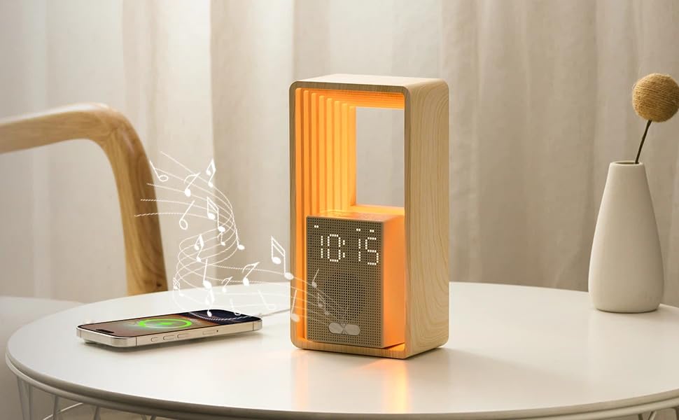 Bokefo Світлодіодна настільна лампа з акумулятором 1800 mAh, 3 кольори, регулювання яскравості, годинник, сенсорне управління, складна та портативна. Підходить для офісу, навчання, читання. Без адаптера