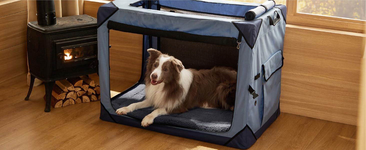 Килимок для собак середніх порід BEDSURE - 89x56 см, сірий, з густою піною та Sherpa-плюшем, легко миється