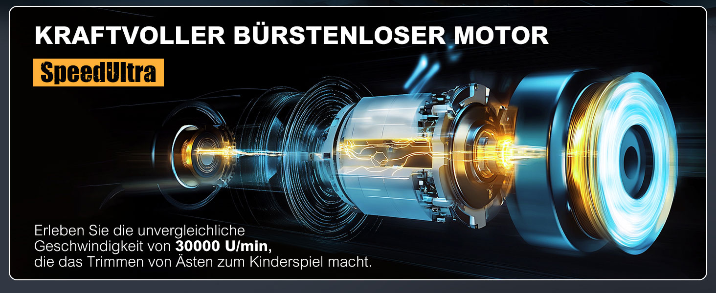 Акумуляторна міні-пила PowerCut X13: 6 дюймів, 8000mAh, автоматичний змащувач, для стрижки гілок та дерева